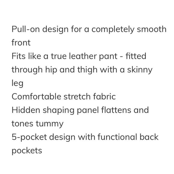 Spanx Ankle Faux Leather Skinny‎ Pants - Picture 13 of 15